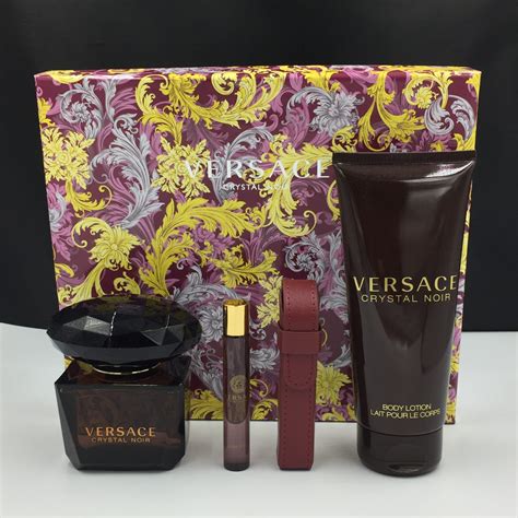 versace crystal noir gift set uk|versace crystal noir perfume boots.